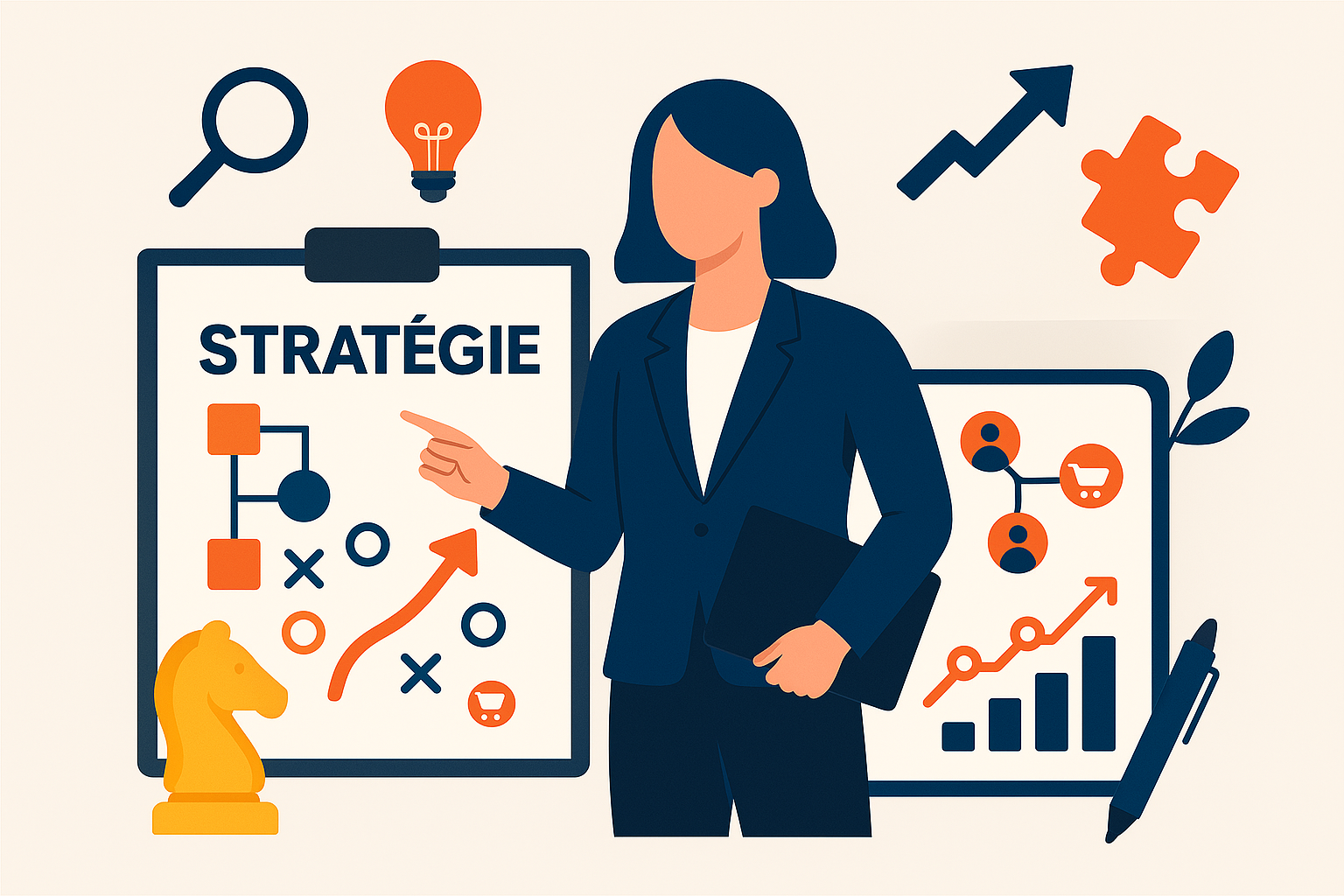 A modern, flat-style A modern, flat-style